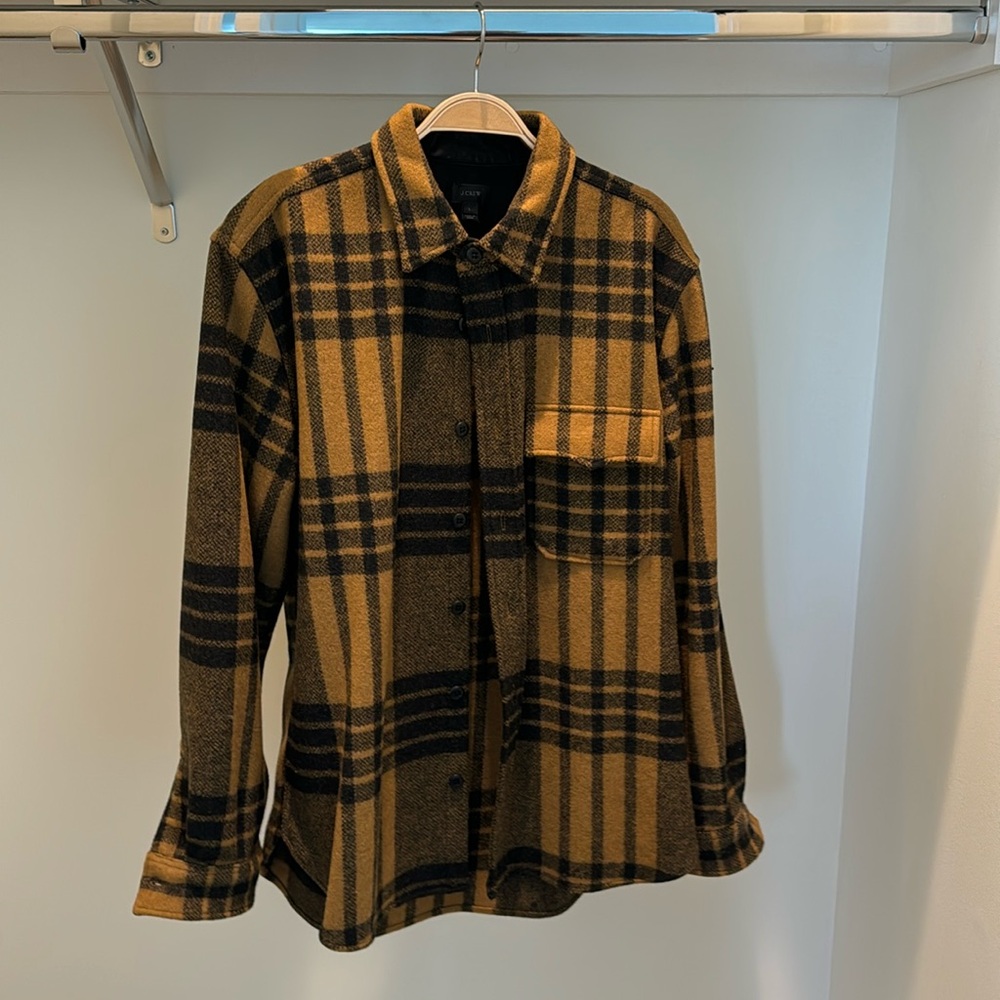 J.Crew wool button-down size large
